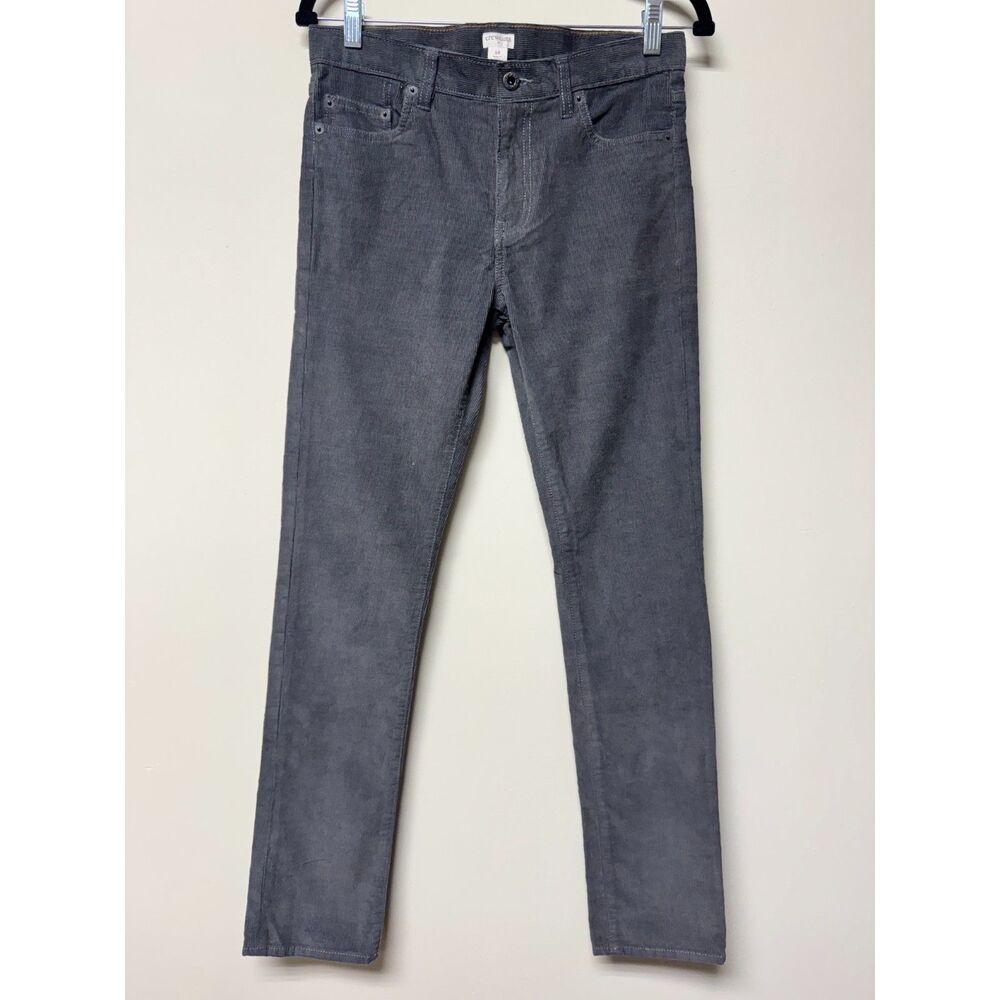NWT - CREWCUTS Slim Flex Corduroy Pant, Gray, Sz 14